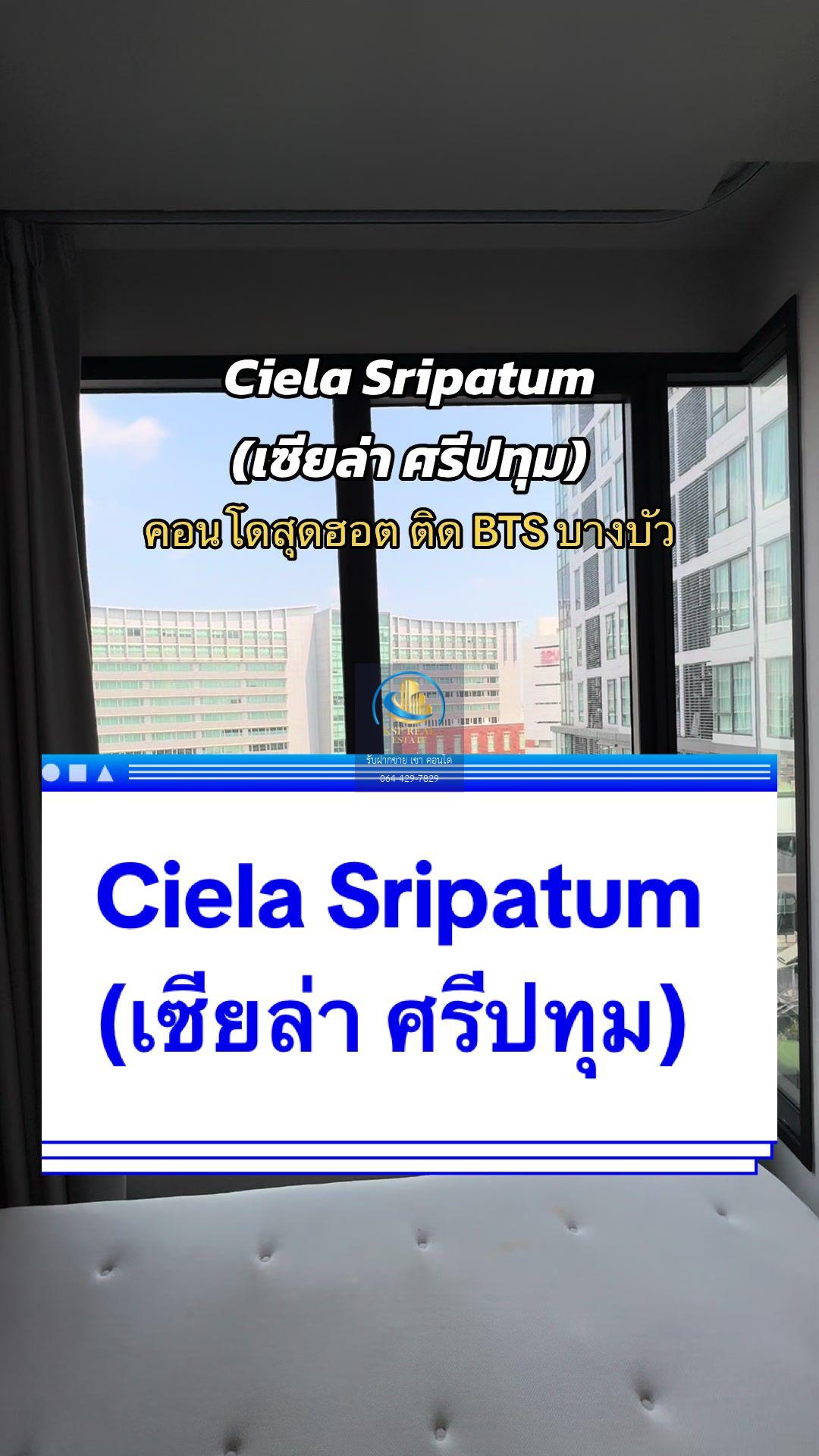 🎟️#KB83 คอนโดติดม.ศรีปทุมโครงการ Ciela Sripatum (เซียล่า ศรีปทุม) - video